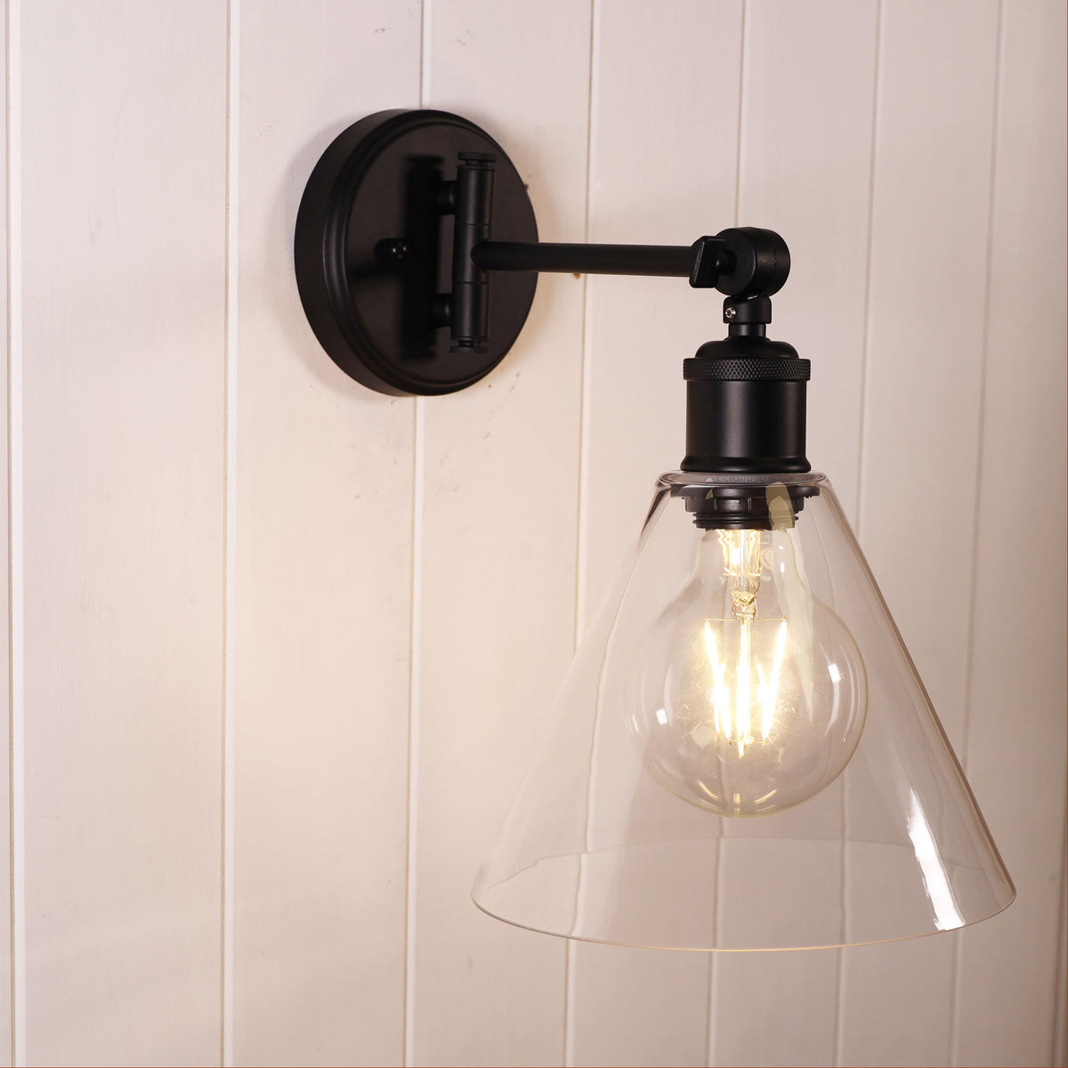 Swing Arm Wall Light - Heath Black