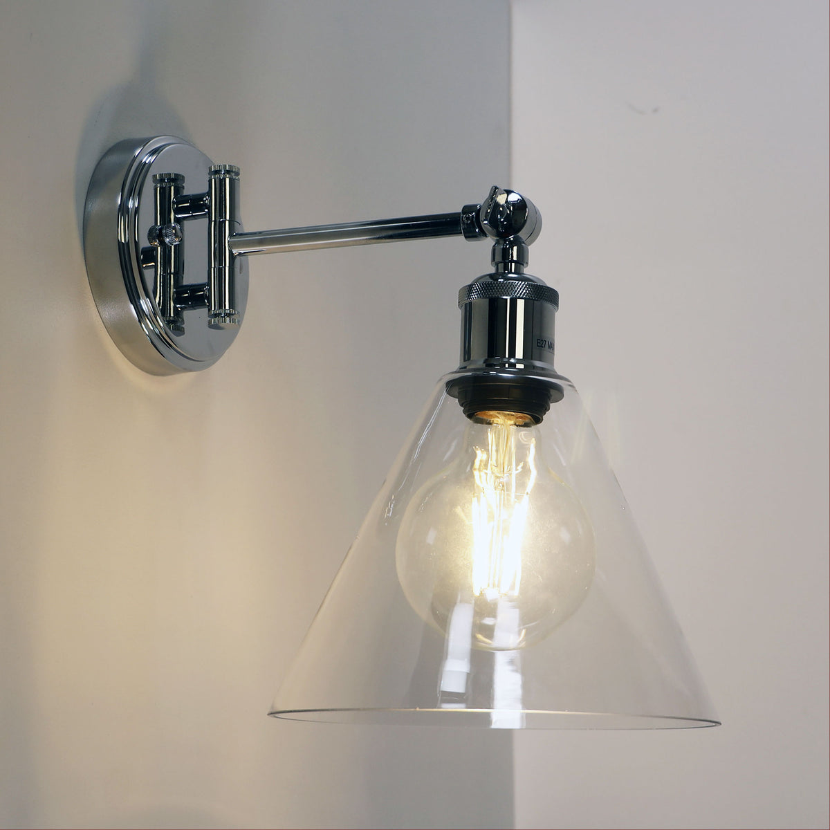 Swing Arm Wall Light - Heath Chrome