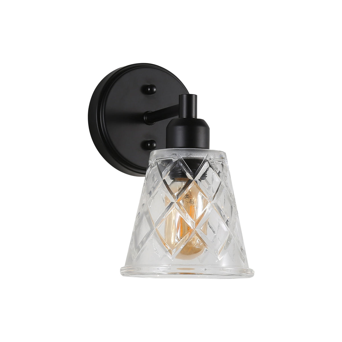 Vintage Cut Glass Wall Light - Dram Wall Light Clear