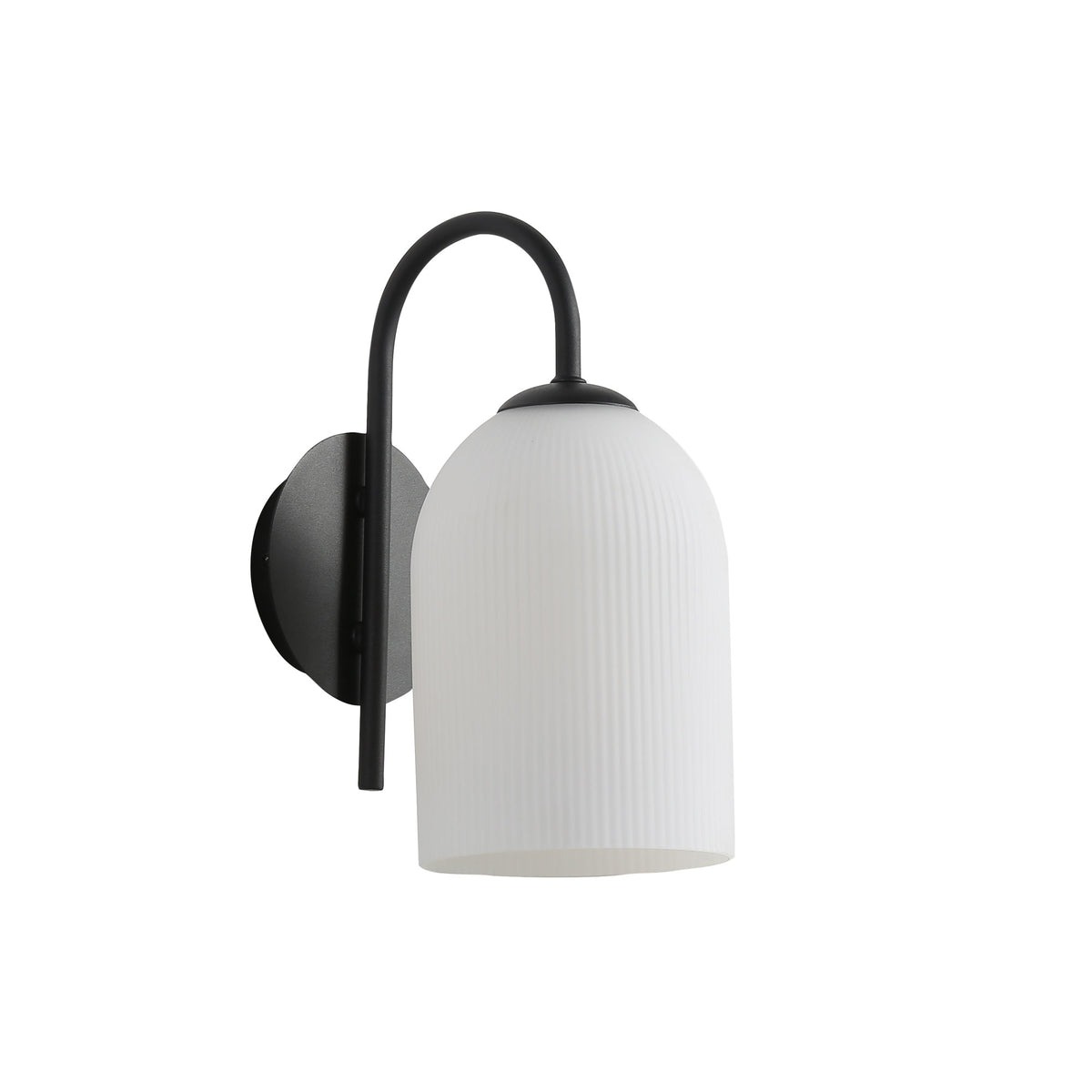Opal Matt Wall Light - Arley Wall Light Black