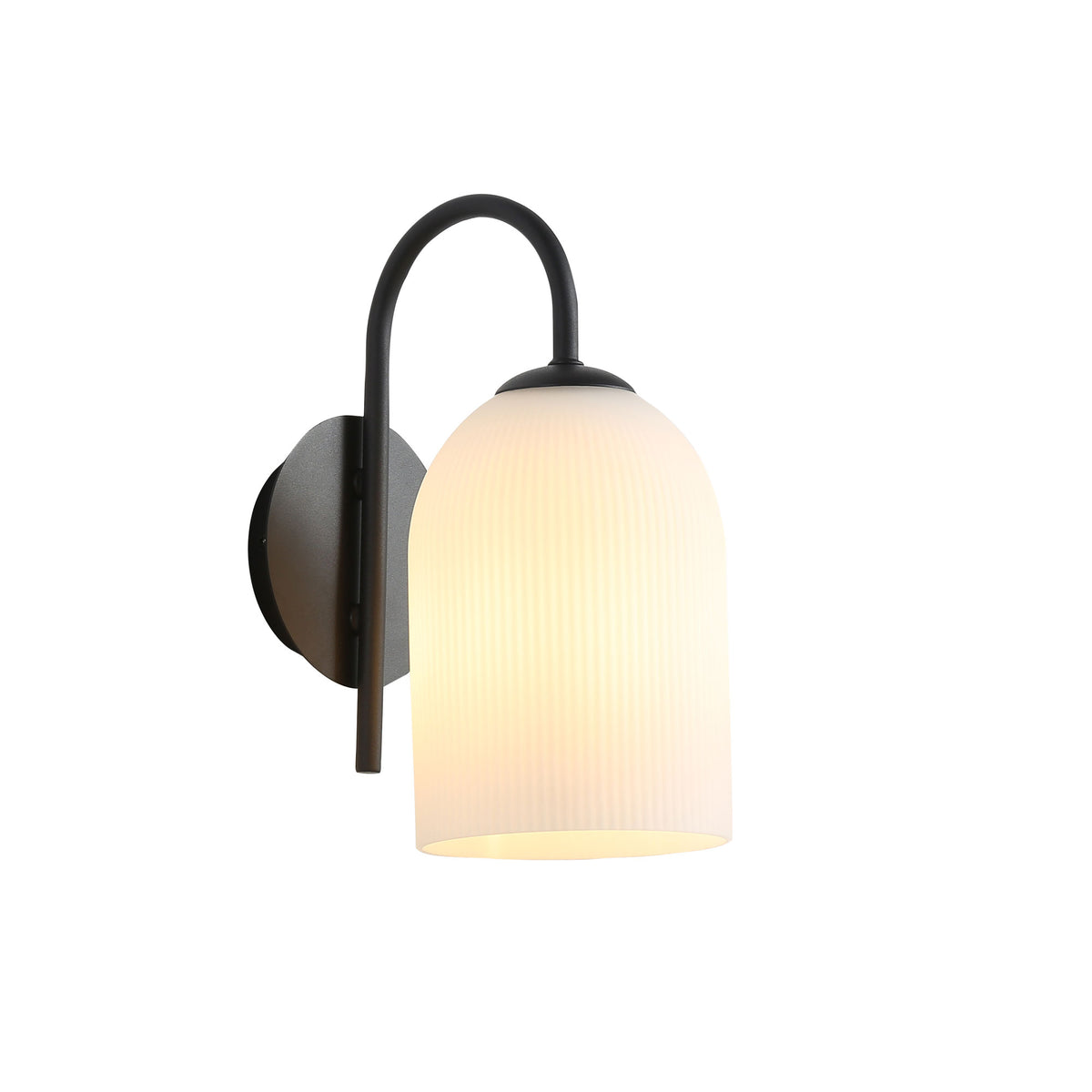 Opal Matt Wall Light - Arley Wall Light Black