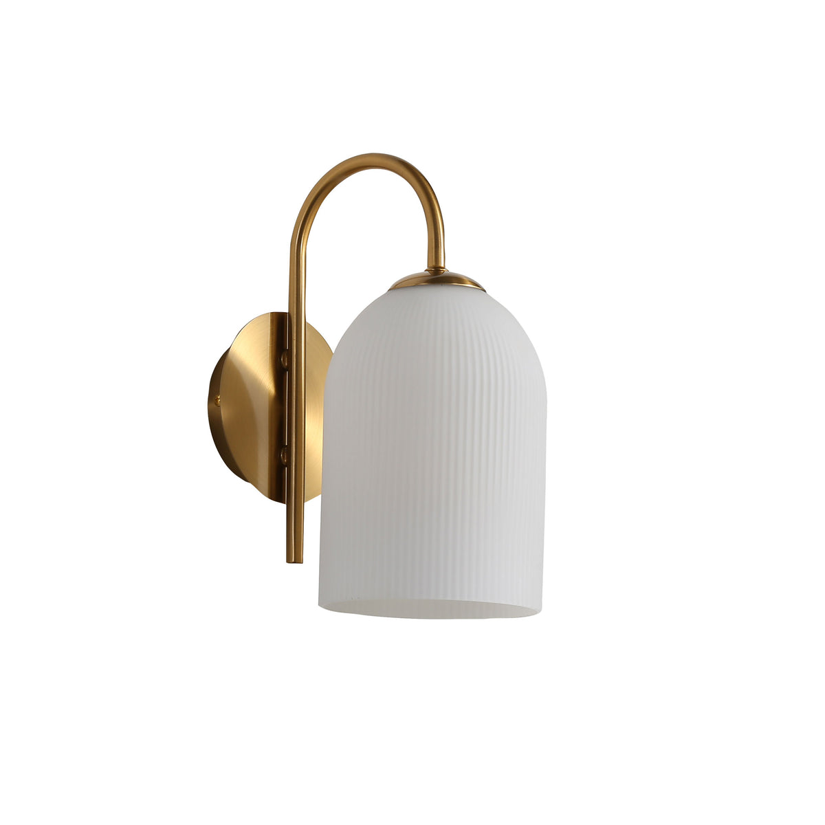 Opal Matt Wall Light - Arley Wall Light Satin Brass