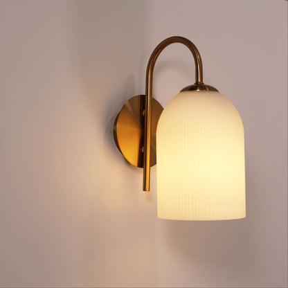 Opal Matt Wall Light - Arley Wall Light Satin Brass