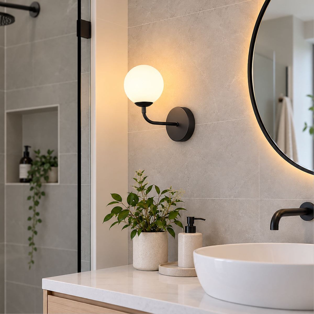 G9 LED Wall Light - Kinfield Black