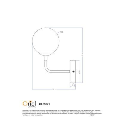 G9 LED Wall Light - Kinfield Sat Brs