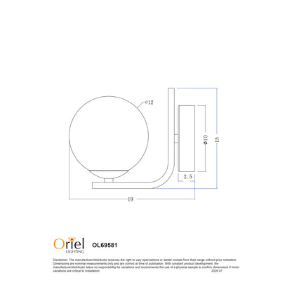 LED Wall Light - Dalton Satin Brass
