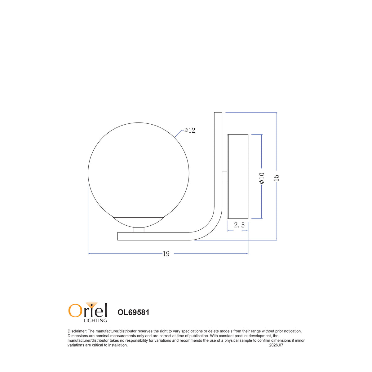 LED Wall Light - Dalton White