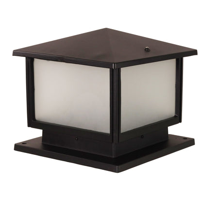 240V Outdoor Pillar Mount 30x30cm - Cortez Black
