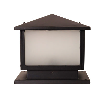 240V Outdoor Pillar Mount 30x30cm - Cortez Black