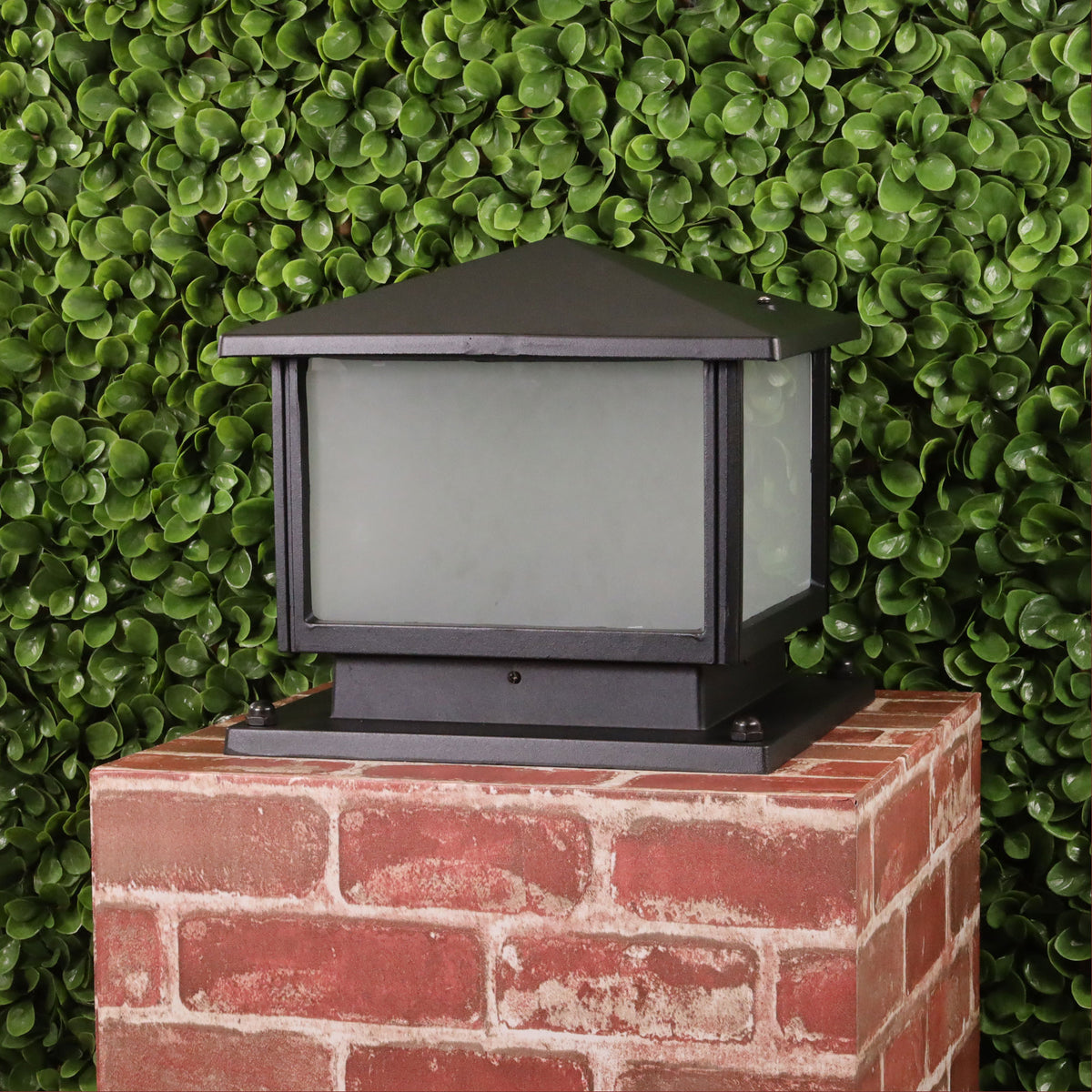 240V Outdoor Pillar Mount 30x30cm - Cortez Black