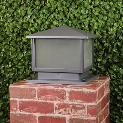 240V Outdoor Pillar Mount 30x30cm - Cortez Graphite