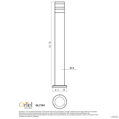 Tove 240V Aluminium Garden Bollard - Tove Bollard