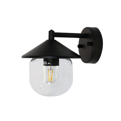 Black Outdoor Wall Light - Monza Black