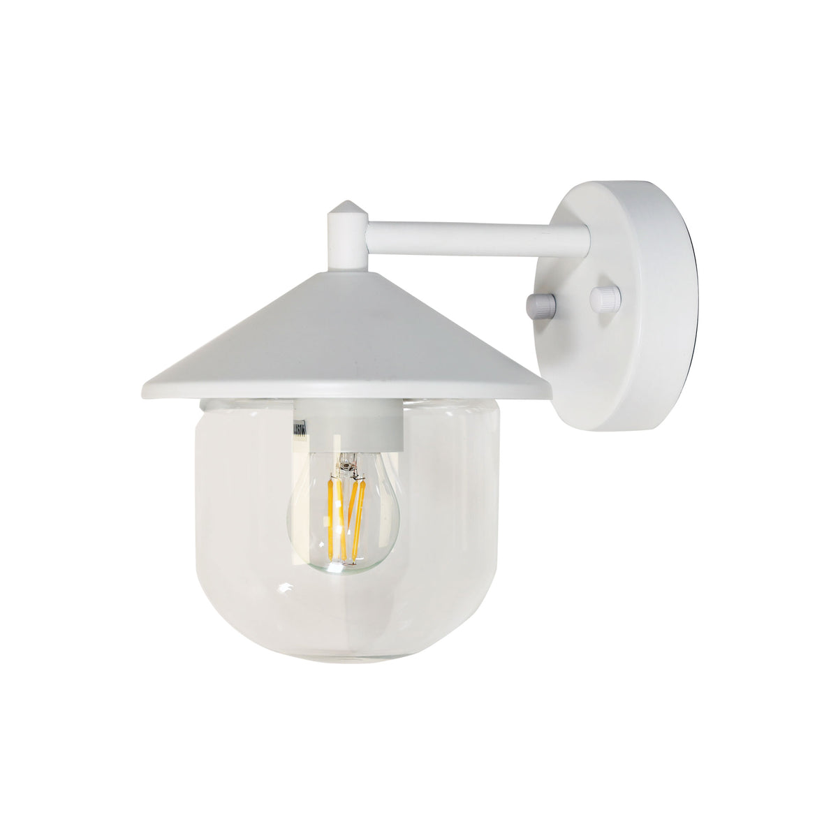 White Outdoor Wall Light - Monza White