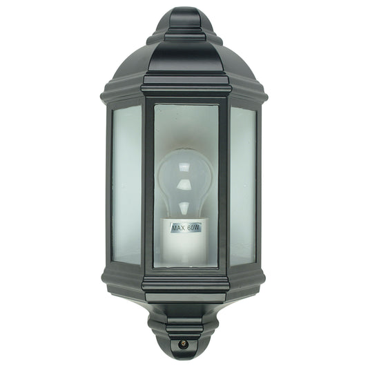 Traditional Outdoor Wall Sconce Black - Fenchurch Black