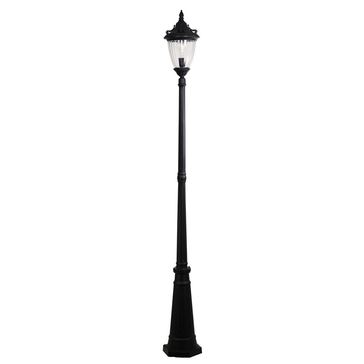 Traditional Outdoor 220cm Post Light - Newark Top and Post