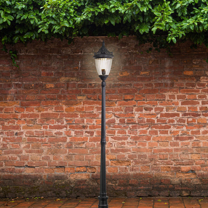 Traditional Outdoor 220cm Post Light - Newark Top and Post