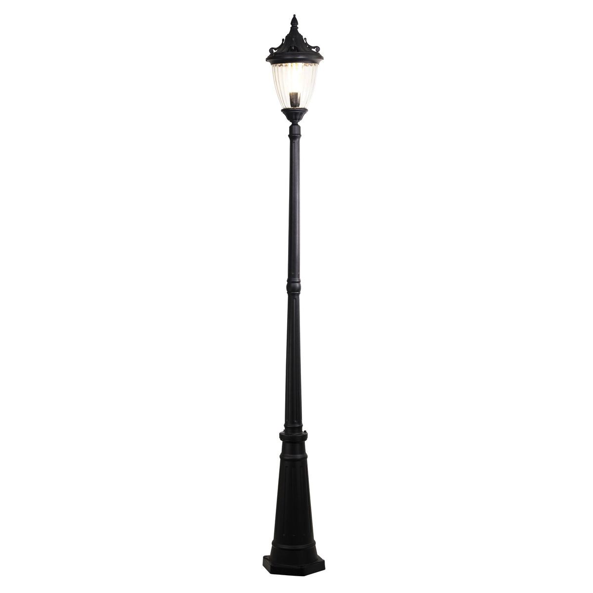 Traditional Outdoor 220cm Post Light - Newark Top and Post