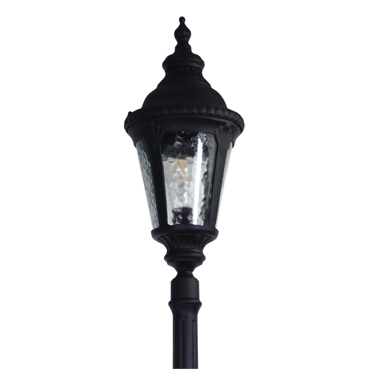 Traditional Outdoor 218cm Post Light - Bristol Top and Post