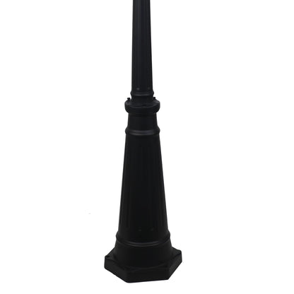 Traditional Outdoor 218cm Post Light - Bristol Top and Post