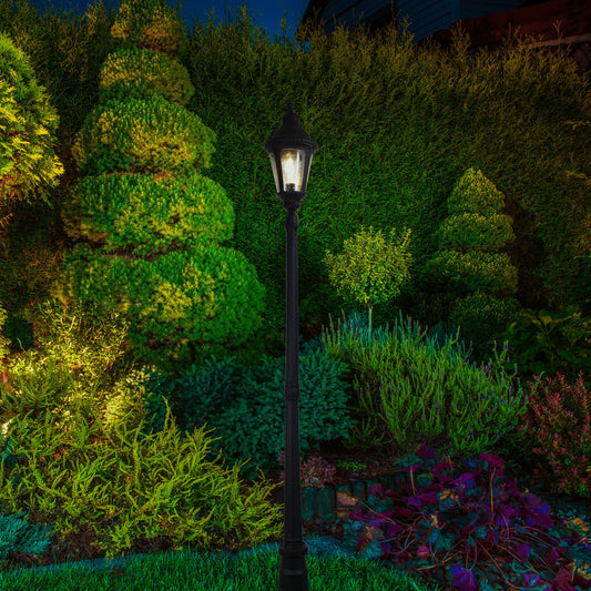 Traditional Outdoor 218cm Post Light - Bristol Top and Post
