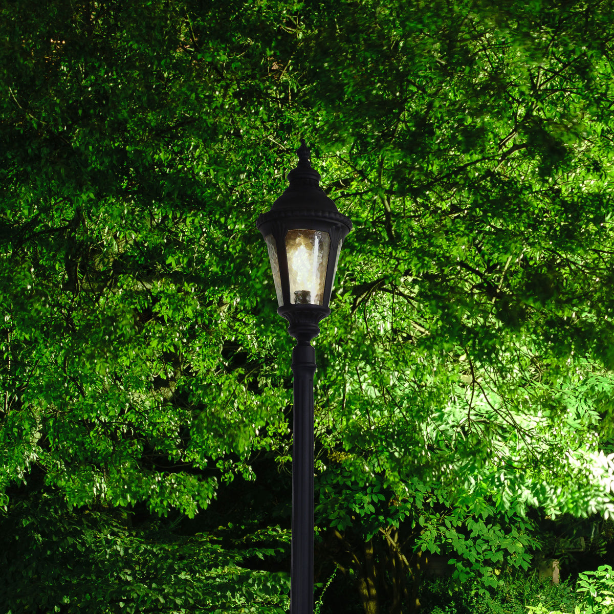 Traditional Outdoor 218cm Post Light - Bristol Top and Post