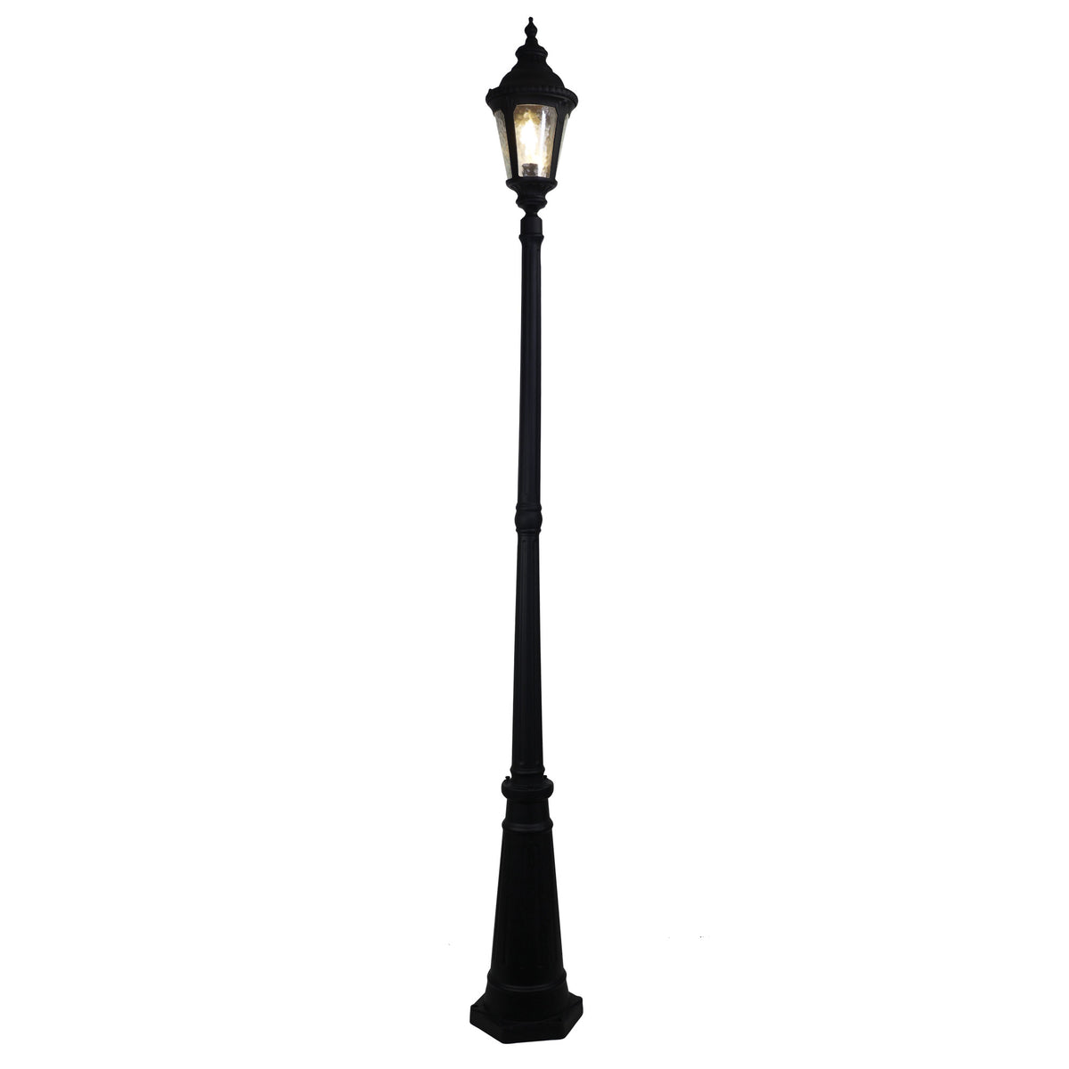 Traditional Outdoor 218cm Post Light - Bristol Top and Post