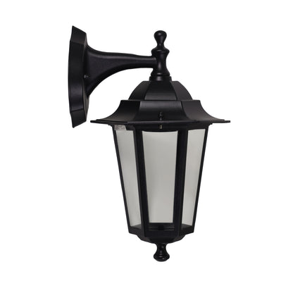 Traditional Outdoor Wall Light - Ascot Down Black