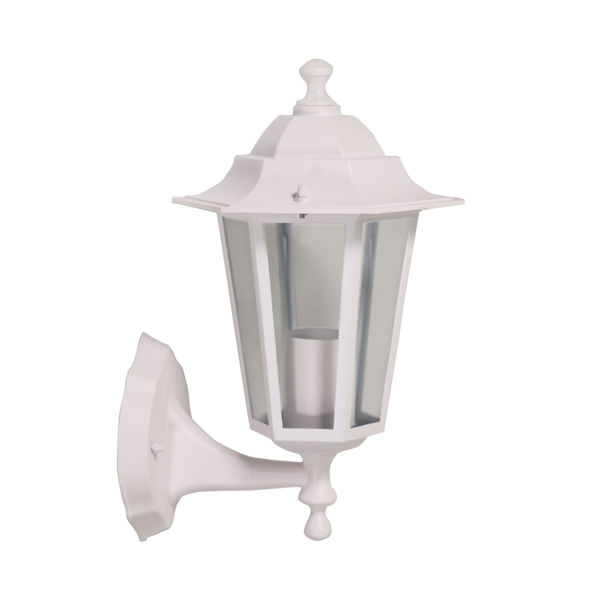 Traditional Outdoor Wall Light - Ascot Up White