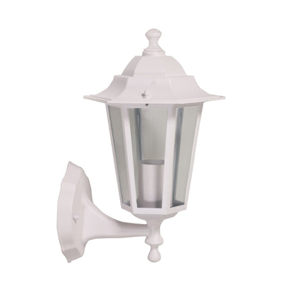 Traditional Outdoor Wall Light - Ascot Up White
