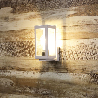 White Outdoor Wall Light - Portico White