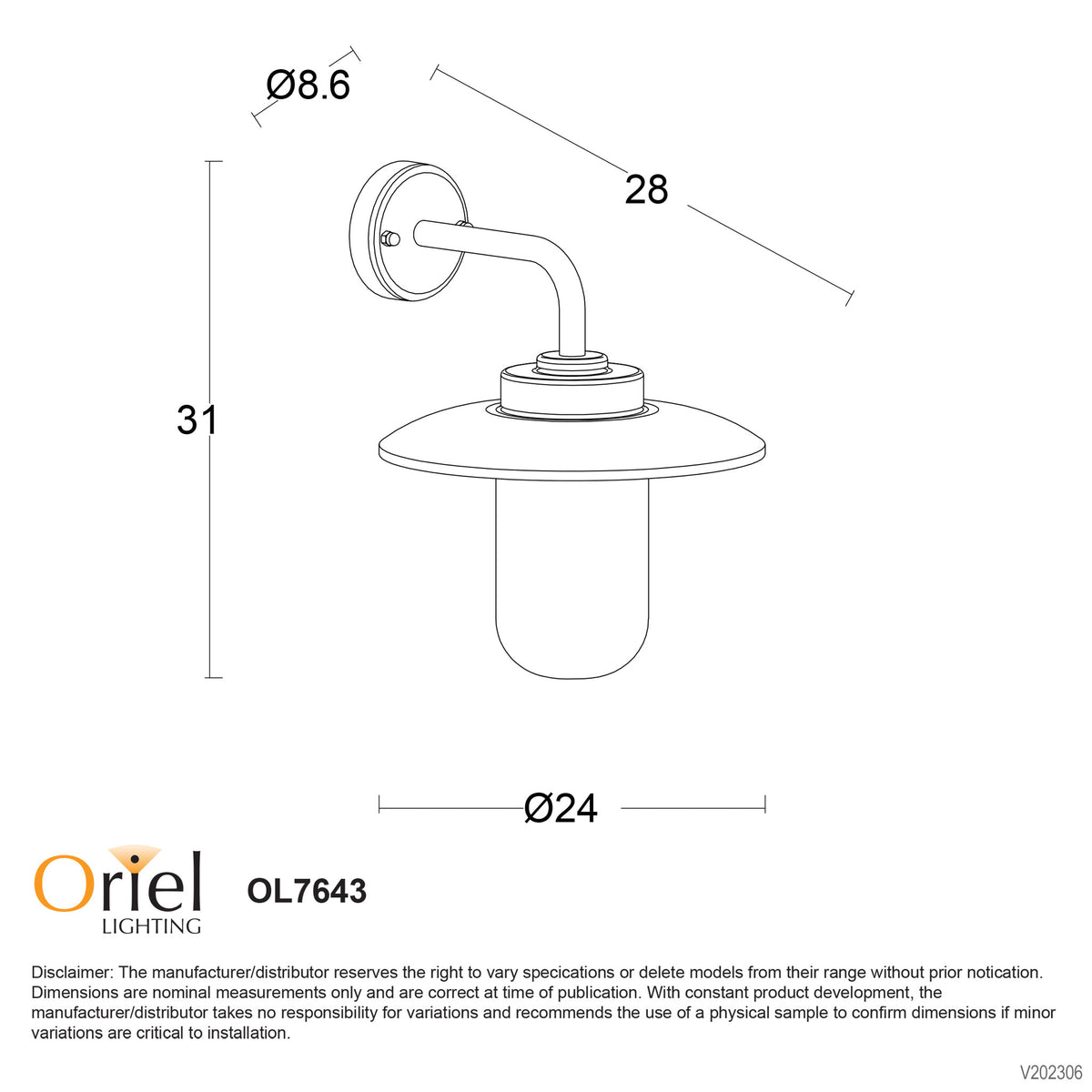 Outdoor Wall Light - Anzio White