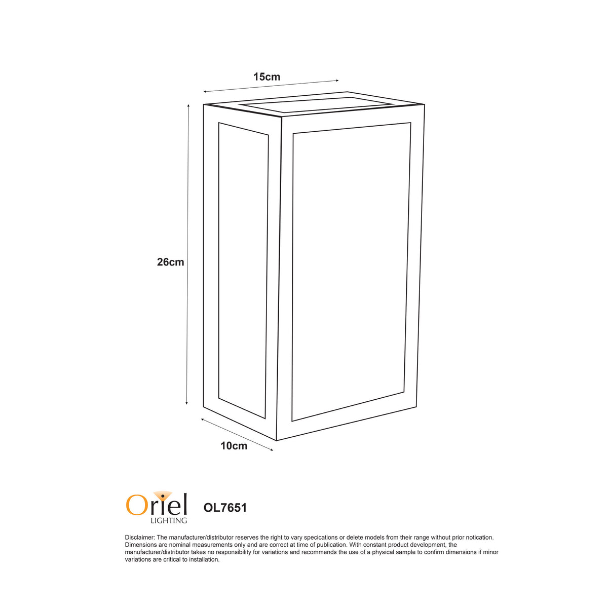Clear Ribbed Glass Decorative Outdoor Wall Light - Chicago 1 Light