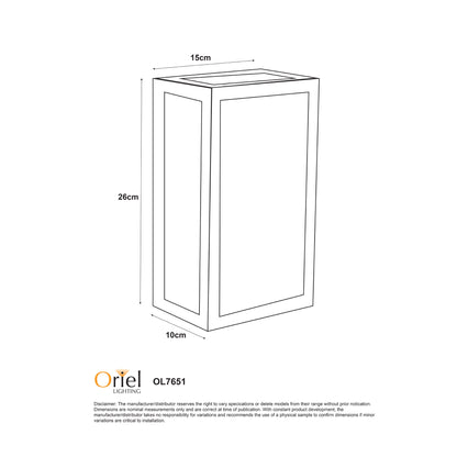 Clear Ribbed Glass Decorative Outdoor Wall Light - Chicago 1 Light