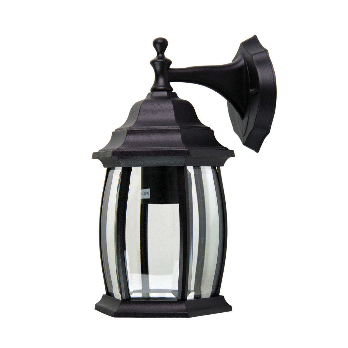 Traditional Outdoor Wall Light - Highgate Down Black