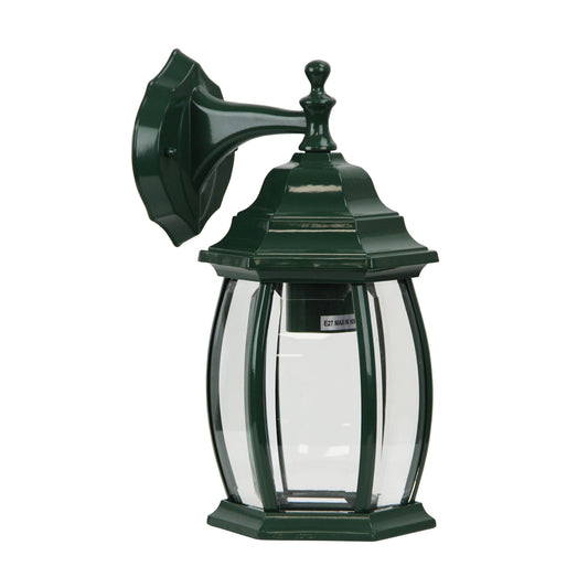 Traditional Outdoor Wall Light - Highgate Down Green