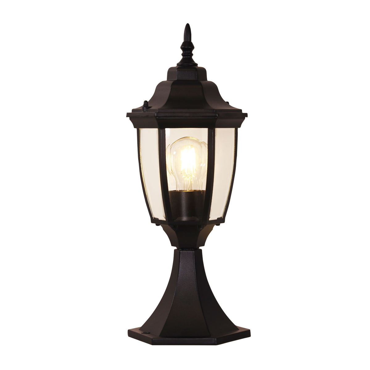 Pillar Mounted Fitting - Highgate Newell Black