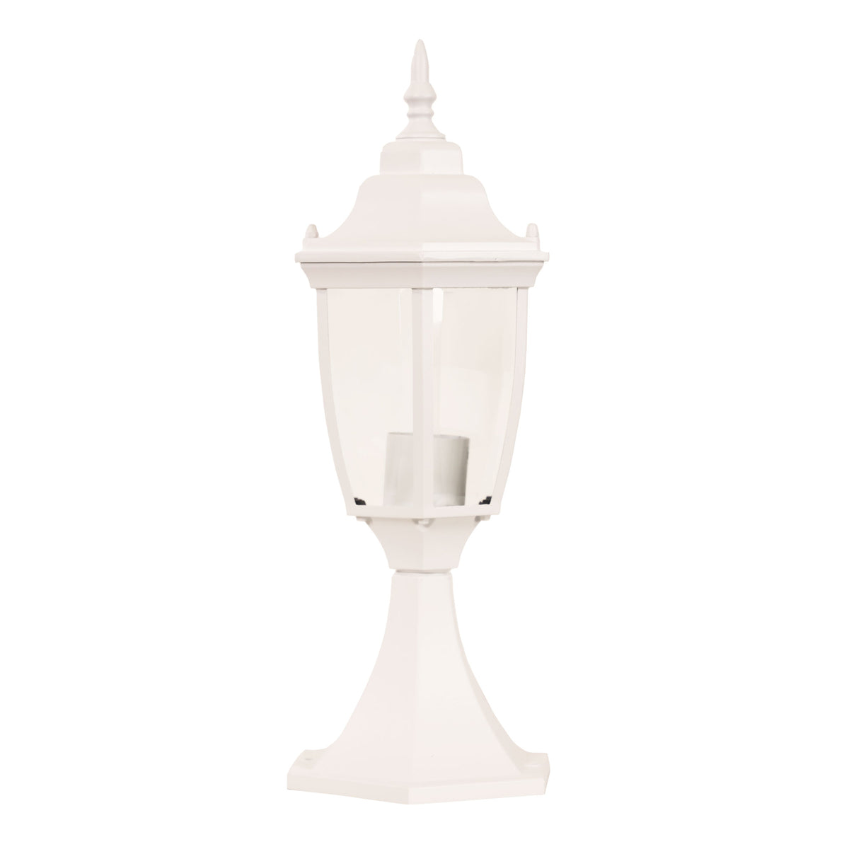Pillar Mounted Fitting - Highgate Newell White