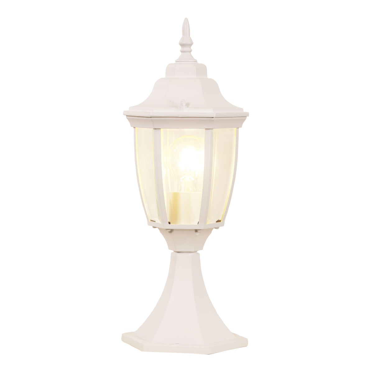 Pillar Mounted Fitting - Highgate Newell White