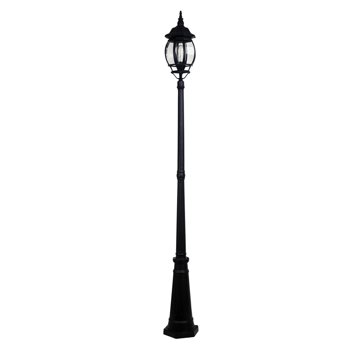 Traditional Outdoor 224cm Post Light - Highgate Top and Post