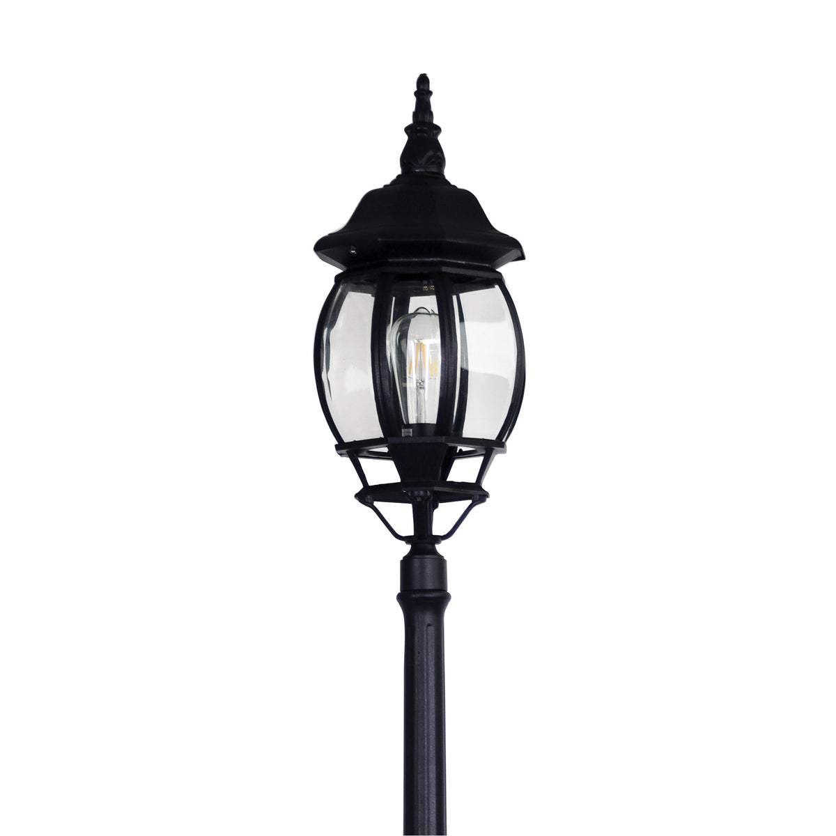 Traditional Outdoor 224cm Post Light - Highgate Top and Post