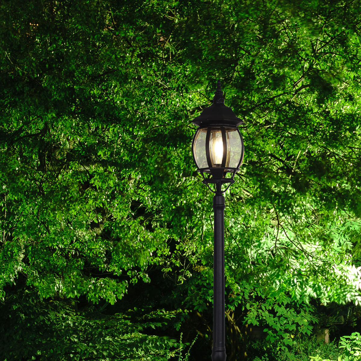 Traditional Outdoor 224cm Post Light - Highgate Top and Post