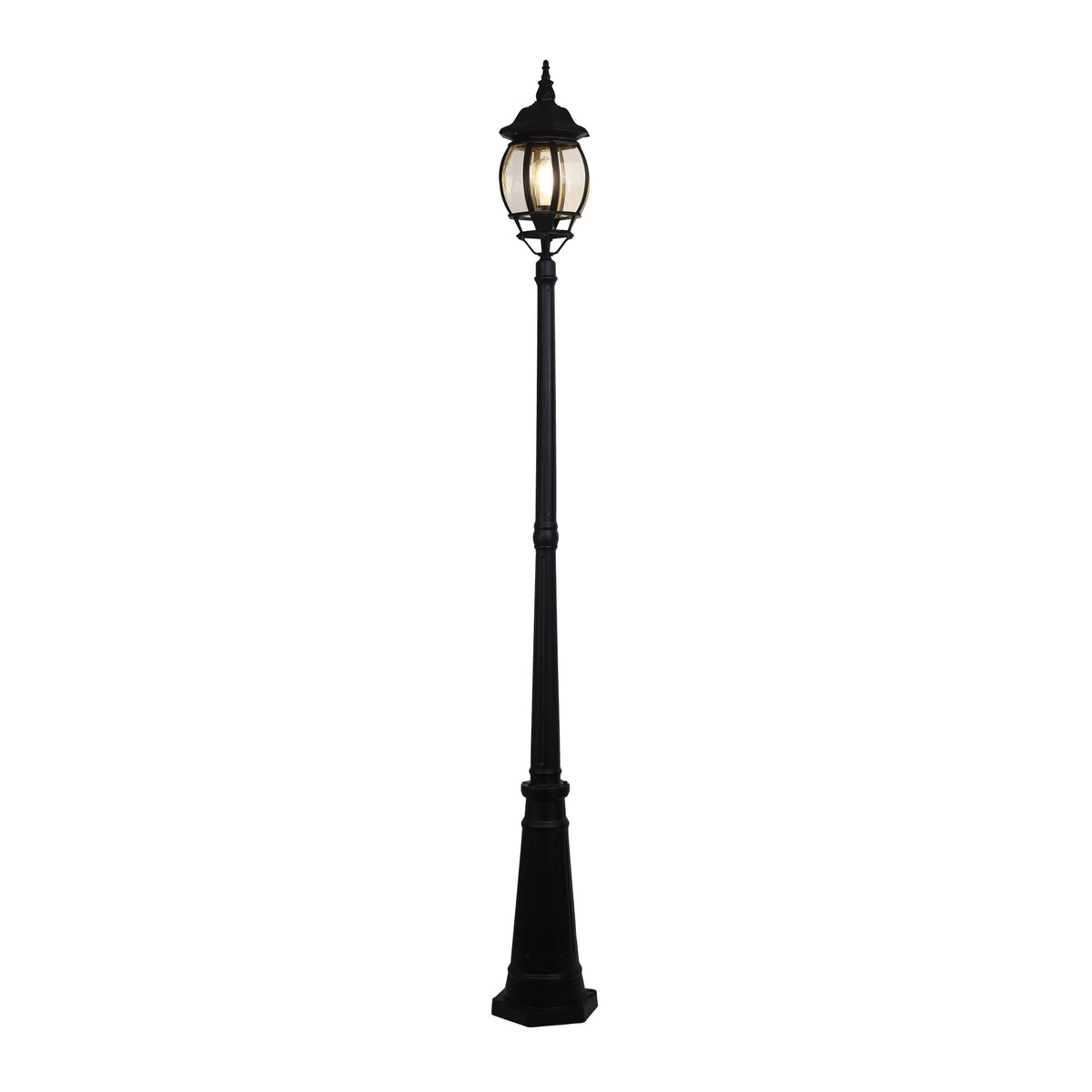 Traditional Outdoor 224cm Post Light - Highgate Top and Post