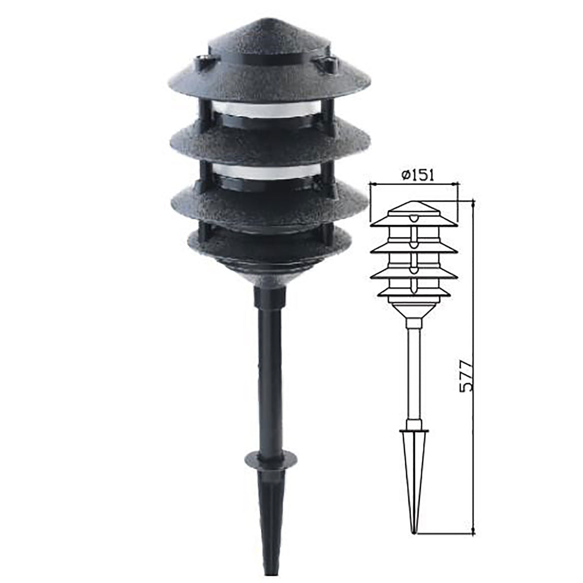 12V DIY Garden Pathway Spike 57cm - Pavillion