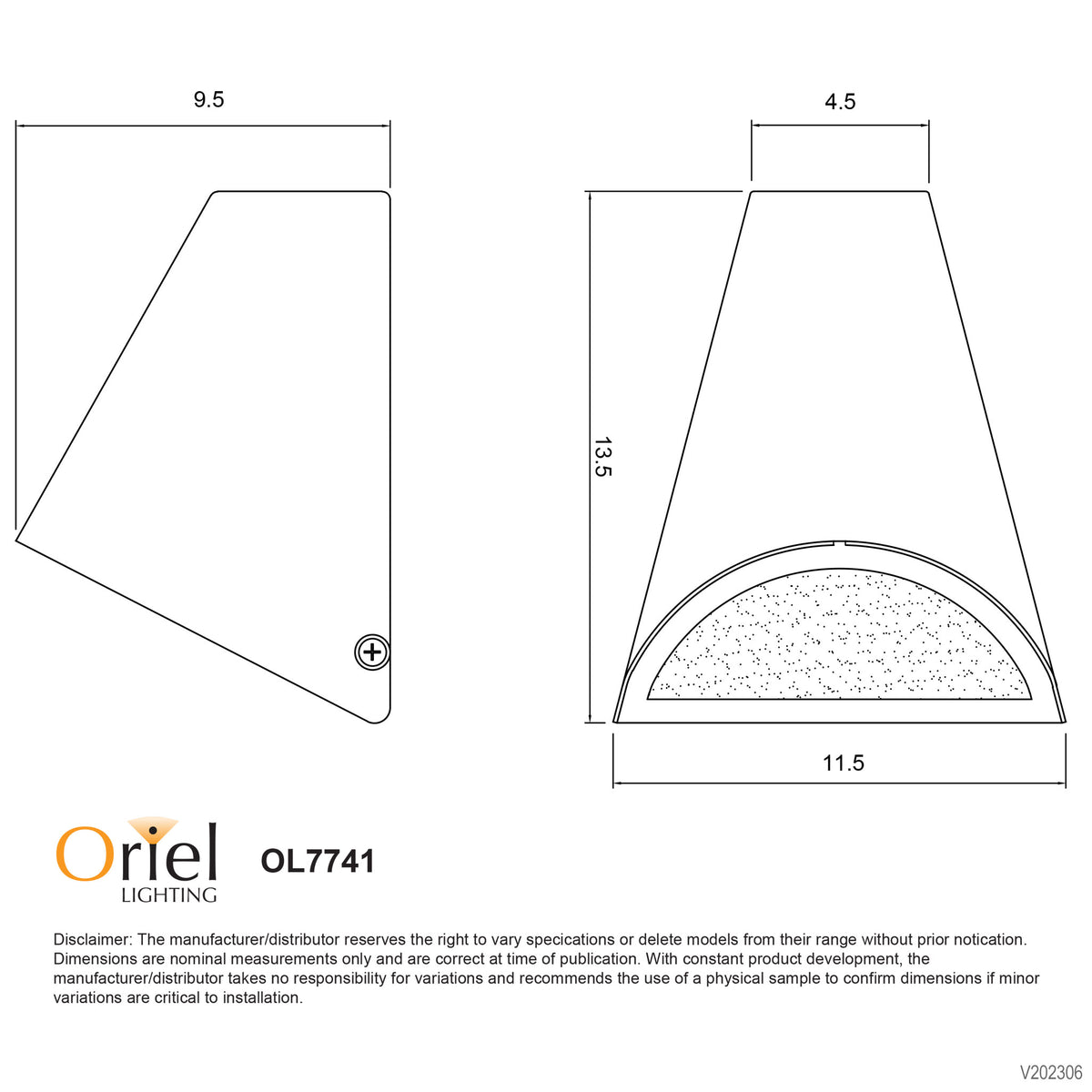 240V Real Copper Outdoor Wall Light - Brava