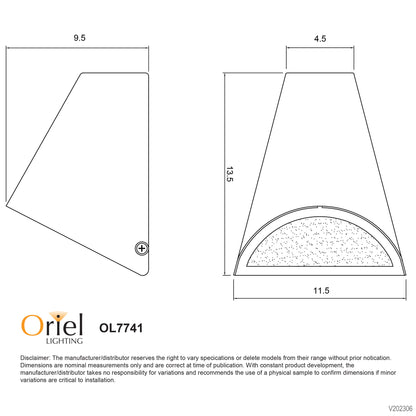240V Real Copper Outdoor Wall Light - Brava