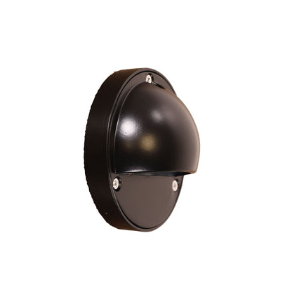 12V IP44 Surface Mount Wall Light - Luna Eyelid Black