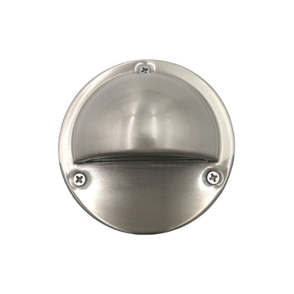 12V IP44 Surface Mount Wall Light - Luna Eyelid Stainless Steel