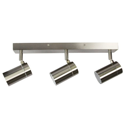 LED Ready Spotlight 45cm Long - Zeta Triple Stainless Steel