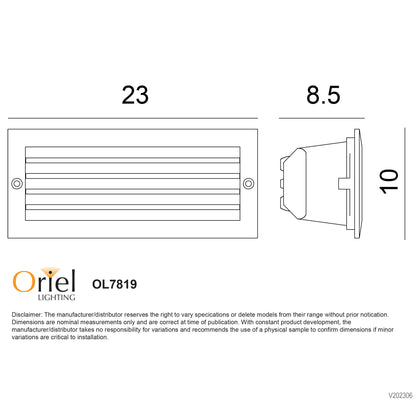 Recessed Brick Light IP54 - Brick Light 316 Stainless Steel